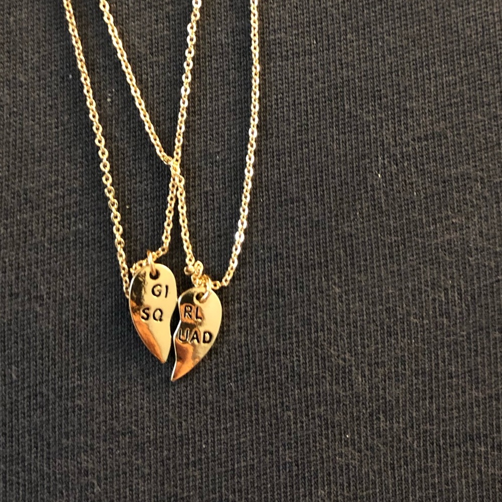 Girls Run it Friendship necklace